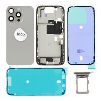For iPhone/iPad (AP16P0024GRPSP-B) Rear Cover (Pulled B) incl. small parts - Grey, For iPhone 16 Pro