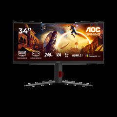 AOC CU34G4Z VA HDR Curved Monitor 34" QHD 3440x1440 240Hz με Χρόνο Απόκρισης 0.5ms GTG