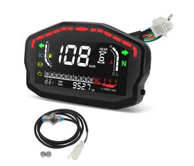 Universal Ταχύμετρο Στροφόμετρο με LCD Display για μοτοσυκλέτες - 1735