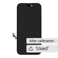 For iPhone/iPad (AP15PL0001B4-FLEX) OLED (soft) Touchscreen (Pulled) with original Front Flex Cable ('Used' on >iOS18), For iPhone 15 Plus
