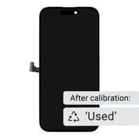 For iPhone/iPad (AP15PM0001B4-FLEX) OLED (soft) Touchscreen (Pulled) with original Front Flex Cable ('Used' on >iOS18), For iPhone 15 Pro Max