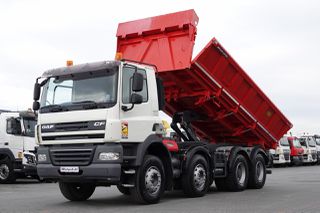 Ανατροπή DAF 2011 CF 85.410 / 8X4 / 2-SIDE TIPPER / MEILLER / BORDMATIC / HYDROBORTA / ΕΙΣΑΓΩΓΗ ΕΓΧΕΙΡΙΔΙΟΥ