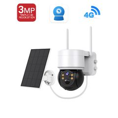 Κάμερα ηλιακή 4G PAN TILT IP με ανάλυση εικόνας 3MP εξωτερικού χώρου με ηλιακό πάνελ H.265 κάλυψη IR 15~20m IP65