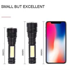 Μίνι φακός Επαναφορτιζόμενος μέσω USB-thumb-4