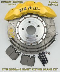 DTM RSS8m MONOBLOCK PORSCHE CAYENNE MACAN, BRAKE KIT. 8piston need 8 PADS' ΓΙΑ ΡΟΤΟΡΕΣ 380mm εως 440mm ΤΙΜΗ ΖΕΥΓΟΥΣ need wheels 21''-24''