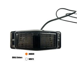 Φανάρι Double Burner Φιμέ Led Πορτοκαλί - Λευκό