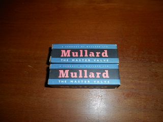 ΖΕΥΓΟΣ ΜΑΤΣΑΡΙΣΜΕΝΕΣ ΛΥΧΝΙΕΣ MULLARD M8136/4003 (  12AU7-ECC82 )  1968