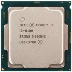 Intel Core i3-8100 3.6GHz Επεξεργαστής 4 Πυρήνων για Socket 1151 TRAY