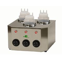Θερμαντικά  topping squeezer για 1lt  - 2lt  - 3lt με τρία στόμια πραλίνας, σιρόπι σοκολάτας ή  σάλτσα.