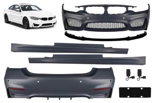 Μαρκέ άριστης ποιότητας full body kit BMW 4 σειρά F32, F33 2013-2020 μαζί με μαύρο ματ μπροστινό splitter look CS