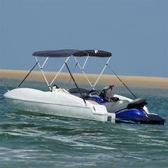Τέντα Σκάφους 3 Αψίδες Τοιχ. Δίχτυ Ανθρακί 183x(154-167)x137εκ 94843