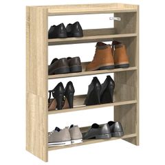 Ράφι παπουτσιών Sonoma Oak 60x25x81 cm Κατασκευασμένο ξύλο 859880