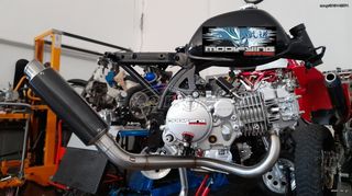 exatmisi me lemo tipou OVER RACING gia c50 glx50/90 astrea supra dax chaly dy z50j monkey Z50R Gorilla lifan bobo skyteam Jintong JC50 MODIFYING GARAGE "since1993" TAKEGAWAGR - 4miniracingparts,gr