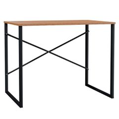 Γραφείο Zayn Καρυδί - Μαύρο 90x60x70cm 90x60x70cm