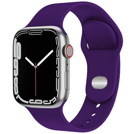 Watchband Noozy 42/44/45/49mm για Apple Watch 1/2/3/4/5/6/7/8/9/se/ultra 1/ultra 2 Μωβ Silicon Band-thumb-2