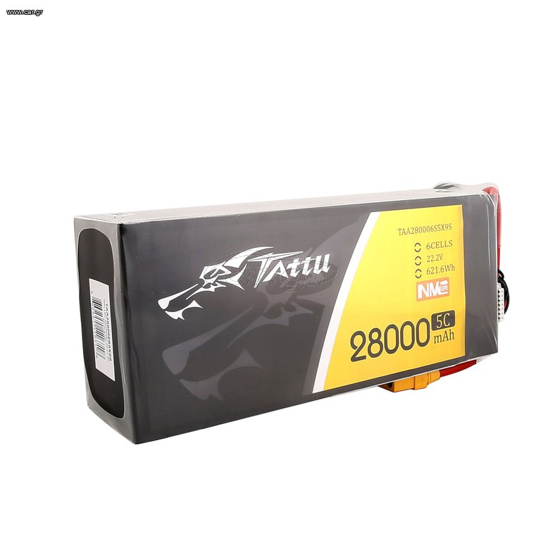Multicopters-Drones 2025 Tattu Semi-Solid State 28000mAh 22, 2V 5C 6S1P Lipo Battery Pack με βύσμα XT90-S Greece EU