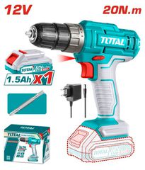 TOTAL ΔΡΑΠΑΝΟΚΑΤΣΑΒΙΔΟ ΜΠΑΤ. Li-ion 12V / 1.5Ah / 20Nm / 1 ΜΠΑΤ (TDLI1218)