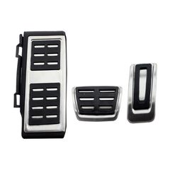 Πεντάλ Αλουμινίου Κουμπωτά Και Footrest Για Audi A1 8X / A3 8V / TT 8S / Q2 / Seat Leon 5F / VW Golf 7 / Passat B8 / Tiguan / Touran 16+ Αυτόματο Σετ 3 Τεμάχια