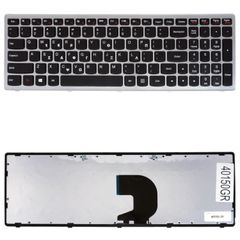 Πληκτρολόγιο Ελληνικό - Greek Laptop Keyboard για Lenovo Ideapad Z500 P500 P500A Z500A Z500G 25206416 25206536 25209288 25206213 25206237 25206243 GR Black Silver Frame ( Κωδ.40150GR )