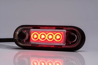 Φανάρι Όγκου 4 Led Fristom 12-36V Κόκκινο