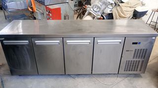 Ψυγείο Πάγκος Συντήρηση INOX 4 πόρτες - 225x70x87cm Inoxdobros, πόρτες 71χ44