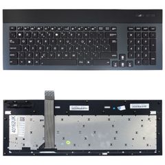 Πληκτρολόγιο - Laptop Keyboard για Asus G74 G74S G74SX G74SW 04GN562KUS00-1 V126262AS1 0KN0-L81US01 04GN562KAR00 04GN562KUI00-1 V126262AK1 0KN0-L81RU01 UK Gray Frame Black ( Κωδ.40162UK )