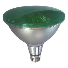 Λάμπα led smd PAR38 IP65 15W E27 πράσινο χρώμα 42V ac/dc με γωνία δέσμης 45°