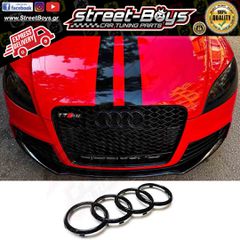 ΣΗΜΑ AUDI ΜΑΥΡΟ ΛΟΓΟΤΥΠΟ AUDI ΜΑΥΡΑ ΔΑΧΤΥΛΙΔΙΑ ΜΑΣΚΑΣ (24,9cm) | Street Boys - Car Tuning Shop |