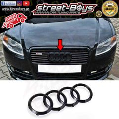 ΣΗΜΑ AUDI ΜΑΥΡΟ ΛΟΓΟΤΥΠΟ AUDI ΜΑΥΡΑ ΔΑΧΤΥΛΙΔΙΑ ΜΑΣΚΑΣ (26,3cm) | Street Boys - Car Tuning Shop |