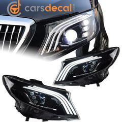 Mercedes Vito W447 Full Led Φανάρια Μαύρα  2016 - 2020