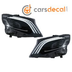 Mercedes Vito W447 Full Led Φανάρια Μαύρα  2016 - 2020-thumb-1