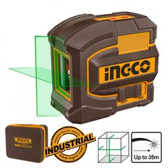 HLL156601 Αυτοαλφαδιαζόμενο Πράσινο Laser Σταυρού 2 Ακτίνων - ΛΕΙΖΕΡ ΓΡΑΜΜΩΝ - INGCO (#HLL156601)