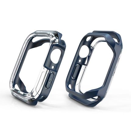 Θήκη TPU & PC Devia Sport Apple Watch 7/ 8 (45mm) Shock Proof Σκούρο Μπλε-thumb-2
