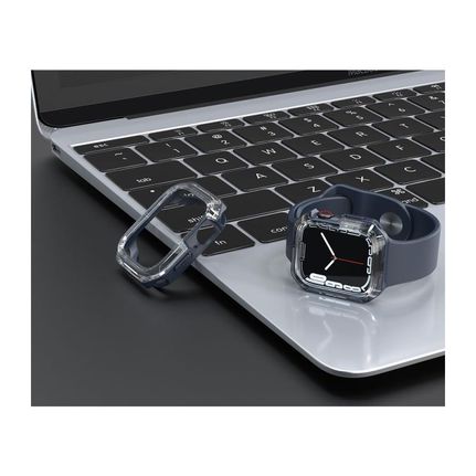 Θήκη TPU & PC Devia Sport Apple Watch 7/ 8 (45mm) Shock Proof Σκούρο Μπλε-thumb-3