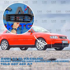 Audi A3 8L Facelift Αριστερή Γρίλια Μπροστινού Προφυλακτήρα Χωρίς Τρύπα για Προβολάκι Ομίχλης * 8L0 807 489 A *