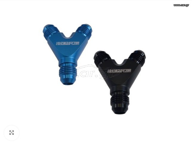 Y Adapter -10AN to -6AN black