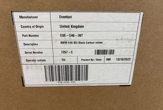 EVENTURI CARBON σύστημα εισαγωγής αέρος BMW M3 E46-thumb-2