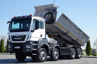Ανατροπή MAN 2020 TGS 41.510 / 8x6 / Ανατρεπόμενο / 3 Πλευρικά / BORDMATIC / HYDROBRA / MEILLER KIPPER / Ελα
