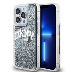 DKNY Liquid Glitter Big Logo iPhone 13 Pro / 13 Case - Black-thumb-0