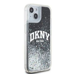 DKNY Liquid Glitter Big Logo iPhone 15 Plus / 14 Plus Case - Black-thumb-3
