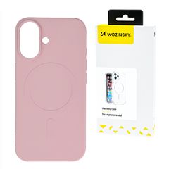 Wozinsky Silicone Case MagSafe Compatible for Samsung Galaxy S24 FE - Pink