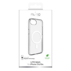 Puro Lite Mag Case with MagSafe for iPhone 16e/17e - Clear-thumb-1