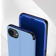 Clear View Case for iPhone 16e / 17e Flip Cover - Blue-thumb-4