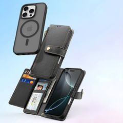 Dux Ducis Lawa Leather Case for iPhone 16 Pro Max - Black-thumb-2