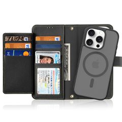 Dux Ducis Lawa Leather Case for iPhone 16 Pro Max - Black-thumb-1