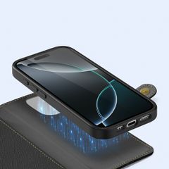Dux Ducis Lawa Leather Case for iPhone 16 Pro Max - Black-thumb-4