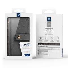 Dux Ducis Lawa Leather Case for iPhone 15 Pro - Gray-thumb-2