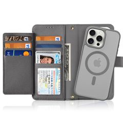 Dux Ducis Lawa Leather Case for iPhone 15 Pro - Gray-thumb-1
