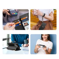 Dux Ducis Lawa Leather Case for iPhone 15 Pro Max - Black-thumb-2