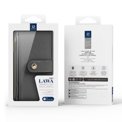 Dux Ducis Lawa Leather Case for iPhone 15 Pro Max - Gray-thumb-1